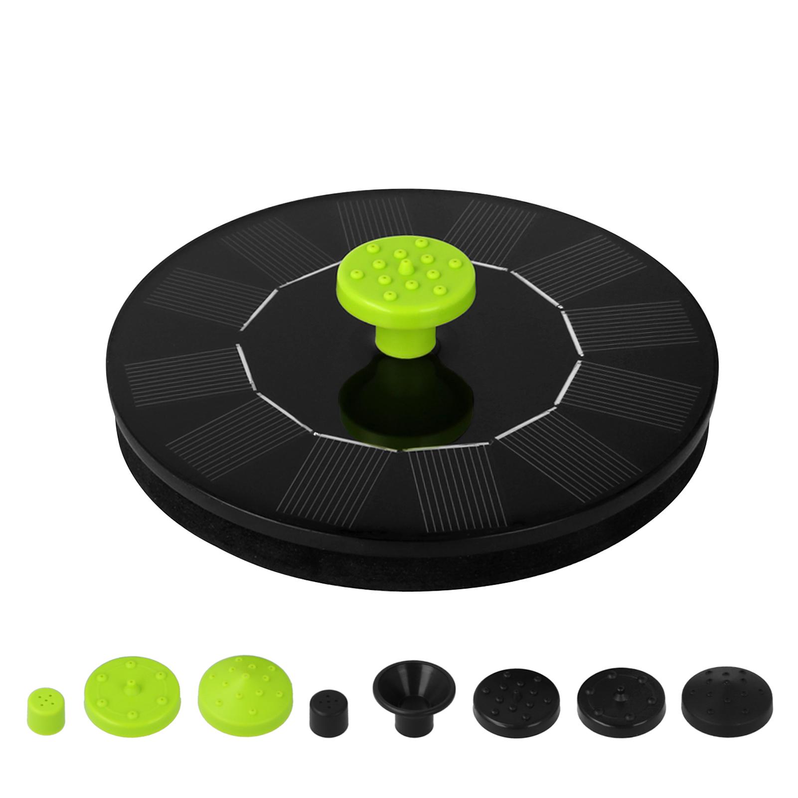 Đài phun chạy bằng năng lượng mặt trời 6V 1W với 8 đầu phun -có thể dùng tắm cho chim