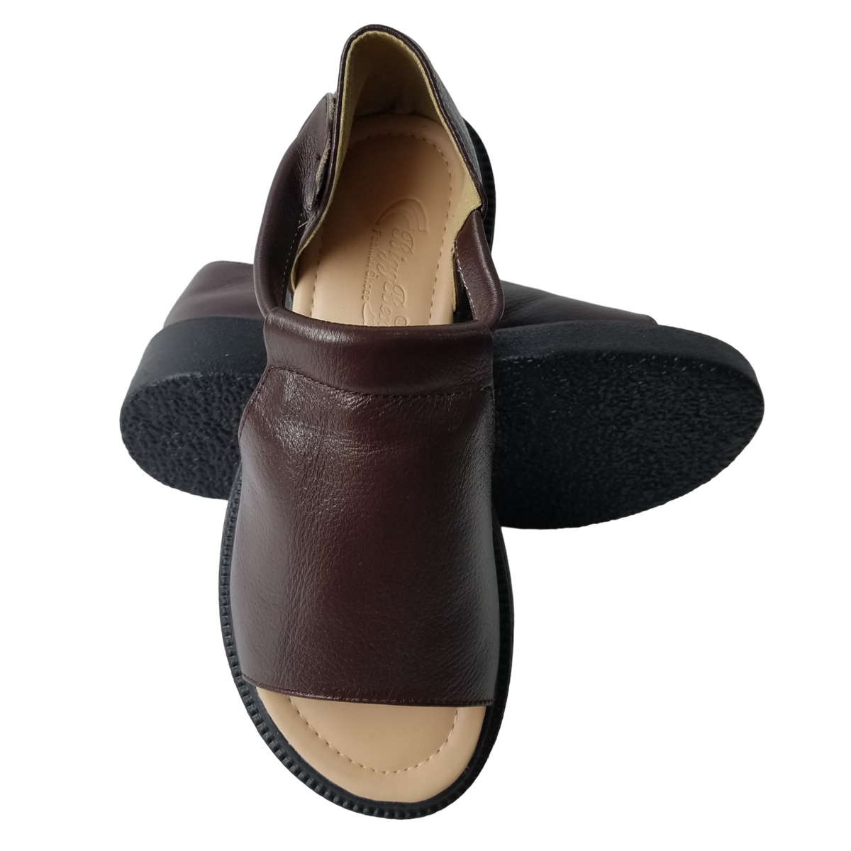 Giày Sandal Nữ Da Bò Thật BIGGBEN Cao 5 phân SDN103
