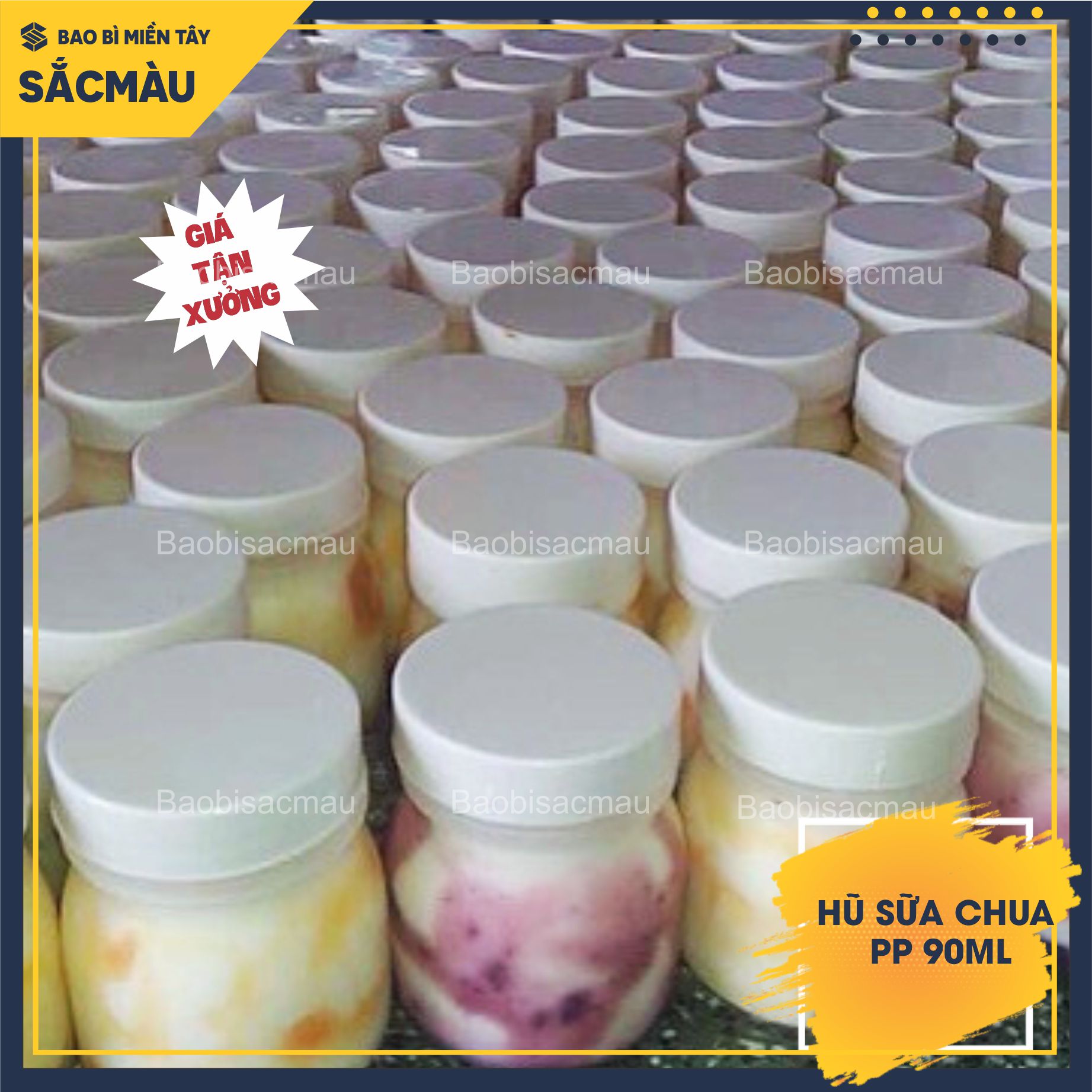 50 HŨ ĐỰNG SỮA CHUA 90ML