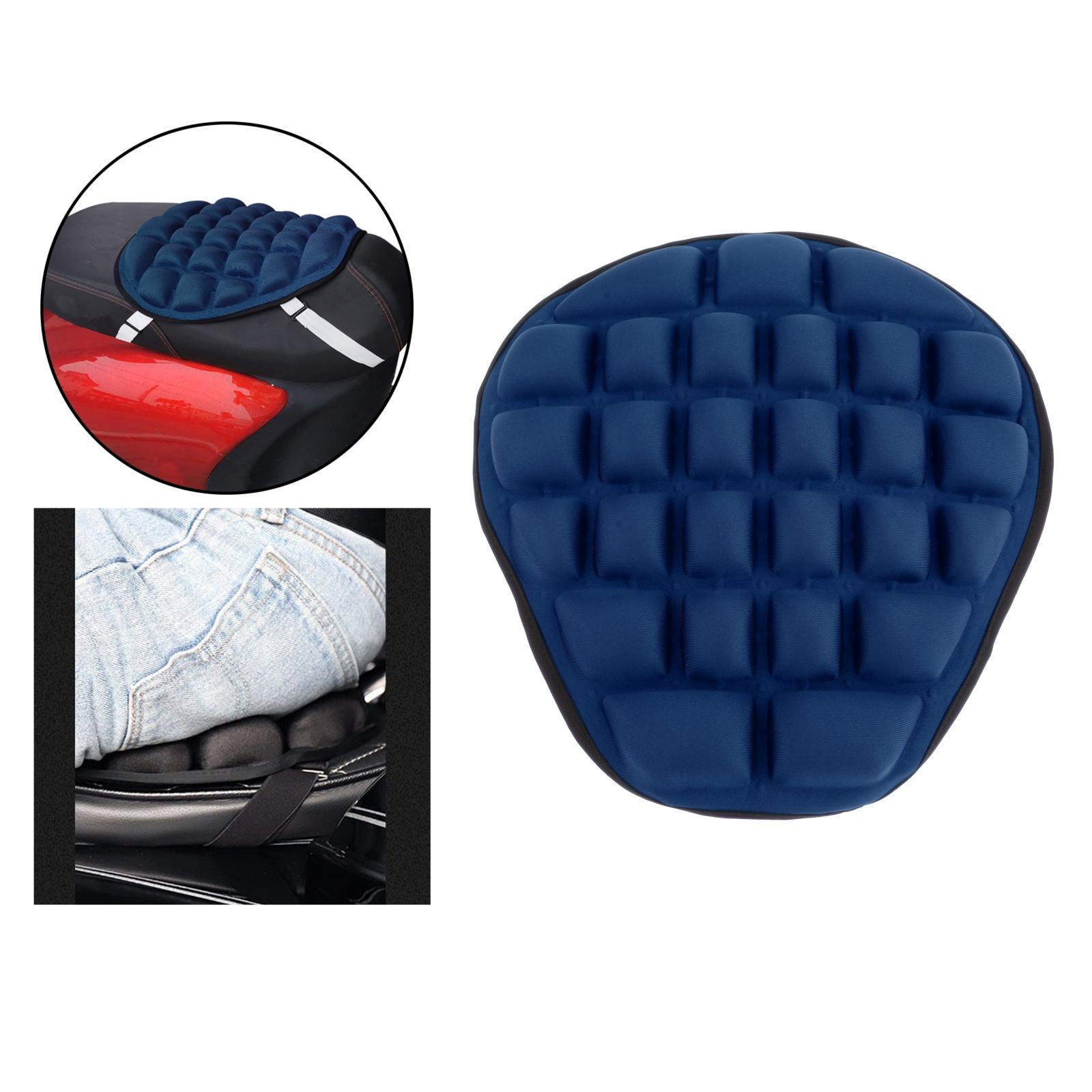 2x Motorcycle Seat Cushion Ride Seat Pad Bike Seat Cover Pad Fit for Touring Bikes