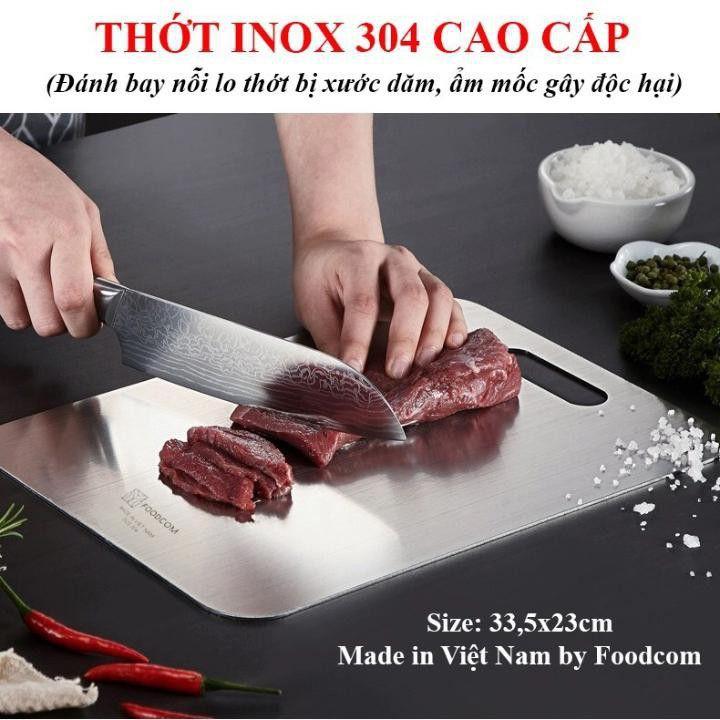 Thớt inox 304 cao cấp ,kháng khuẩn, khử mùiI ,chống nấm mốc,siêu bền