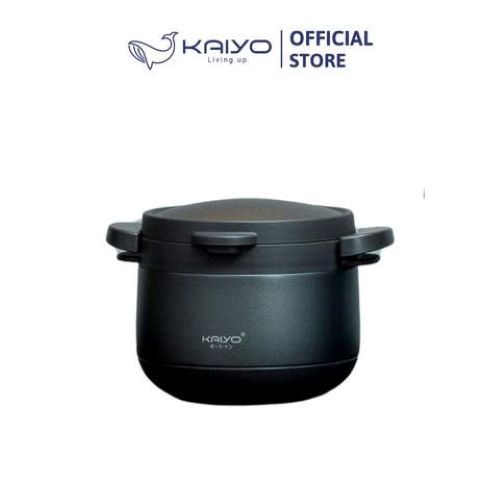 Nồi ủ chân không 2 tay cầm Kitchen Mate Kaiyo, dung tích 3L, màu ghi [mã KTC-6926] hàng chính hãng