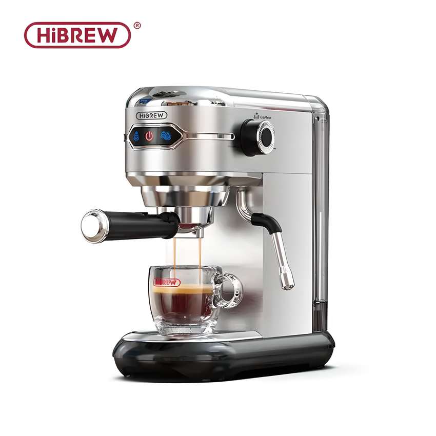 Máy pha cà phê espresso bán tự động thương hiệu HiBREW cao cấp H11 , áp suất 19bar , công suất 1450W - Hàng Chính Hãng