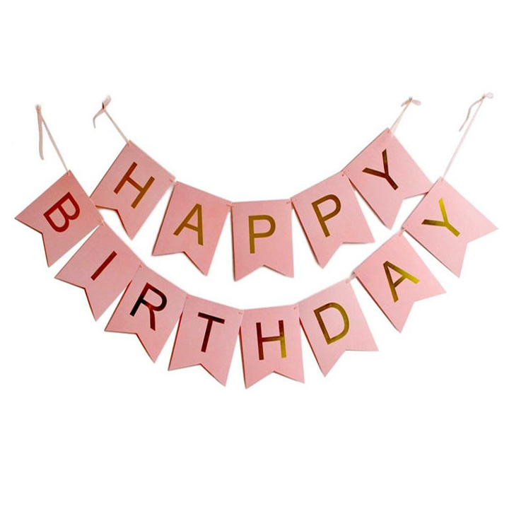 Dây treo sinh nhật Happy Birthday 14 x 20cm