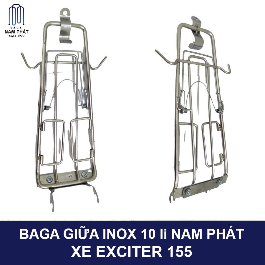 Baga giữa inox 10 li Exciter 155, Ex155 ex 155 Nam Phát