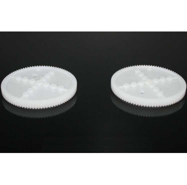 Bánh răng nhựa 90 răng lỗ trục 2mm dùng để chế tạo, giá bán lẻ 1 cái