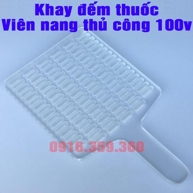 Khay đếm viên nang thủ công Size 100 viên