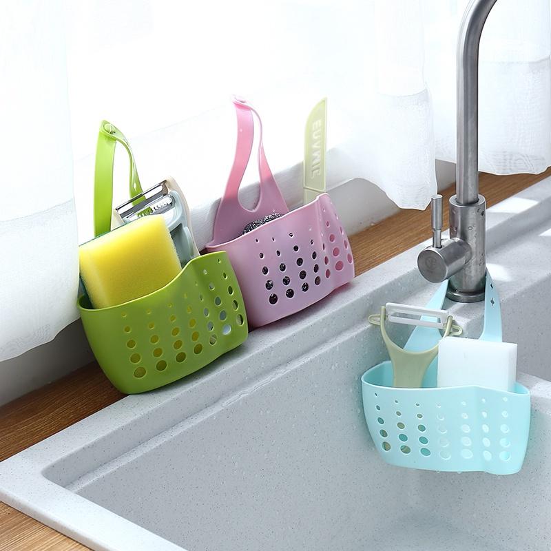 Giỏ Treo Đồ Rửa Chén - Giỏ Đựng Đồ Rửa Bát Đa Năng Bằng Silicon Tiện Lợi - Túi NhựaTreo Bồn Rửa Chén.