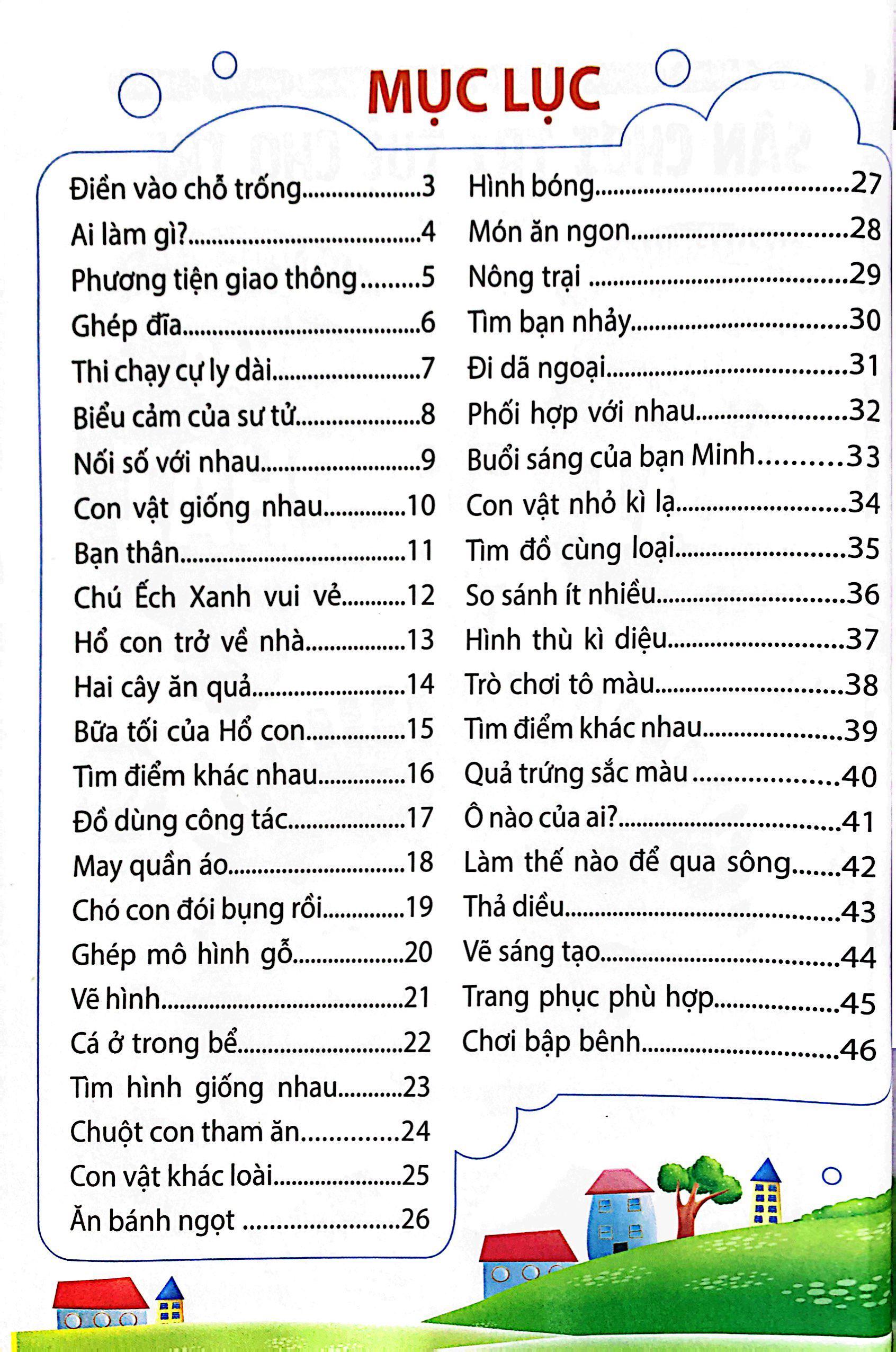 Sân Chơi Trí Tuệ Cho Trẻ - Rèn Luyện Tư Duy Não Trái + Phát Triển Sáng Tạo Não Phải - Dành Cho Bé 3-4 Tuổi - Tập 2