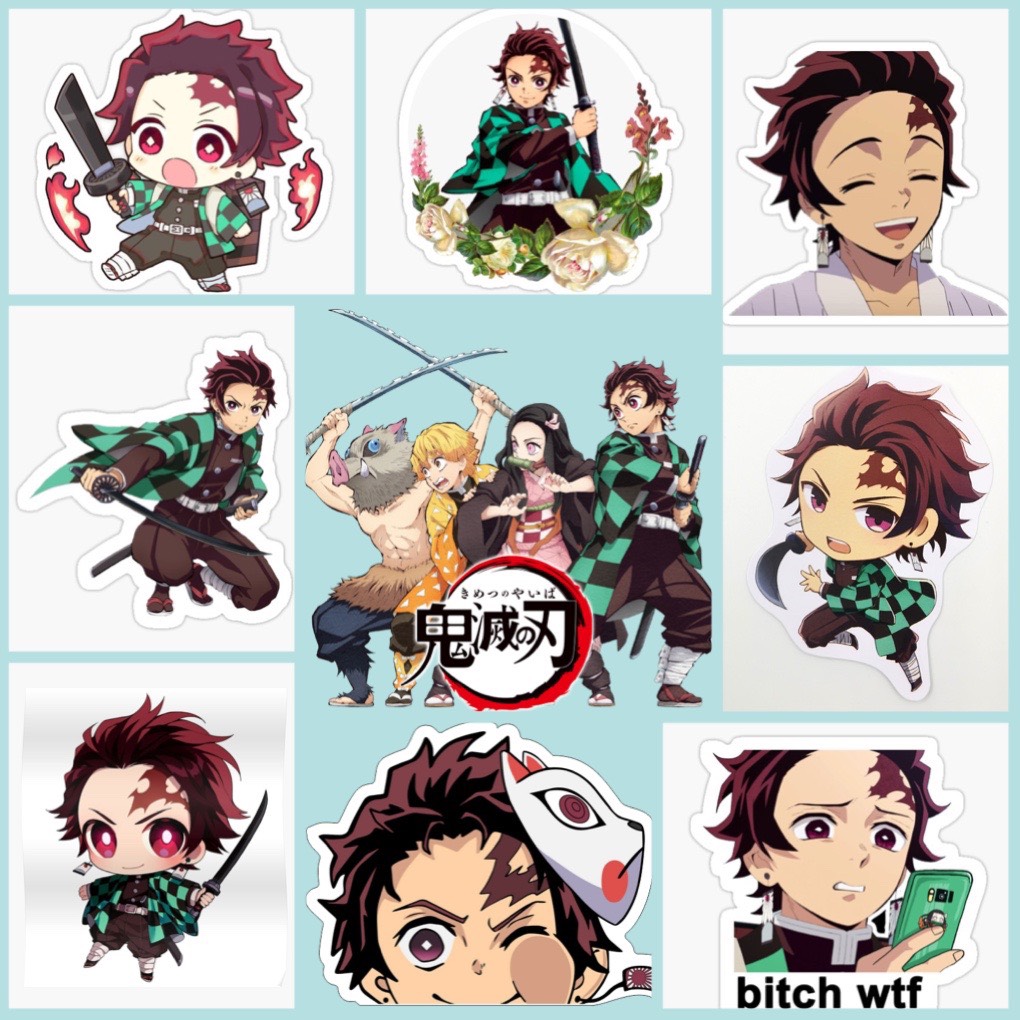 Sticker Kamado Tanjirou-Kimetsu no Yaiba Set 30