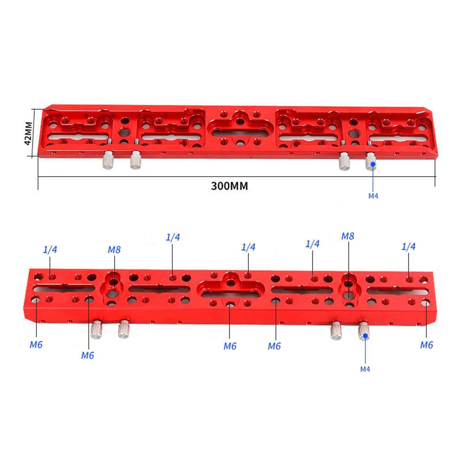 Mounting Plate, Telescope Scope Adapter Mount, Astronomical Telescope Accessories, Metal Rail Bar Slot for Guide Mirror