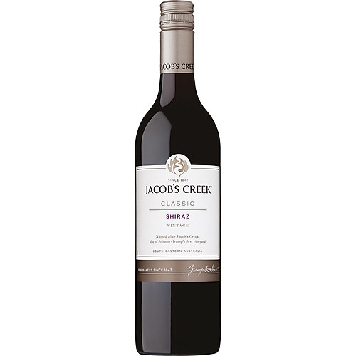 Rượu vang đỏ Úc Jacob's Creek Classic Shiraz 750ml 12.9% - 14.9% - Không hộp