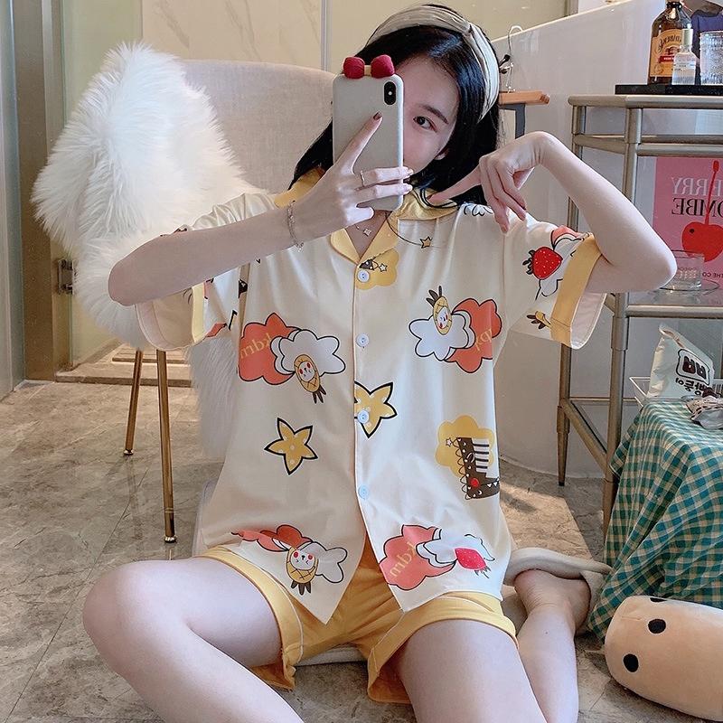 Pijama Nữ - Bộ Mặc Nhà, Mặc Ngủ Tay Cộc Quần Ngắn Họa Tiết Hoạt Hình CCCP17