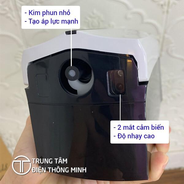 Máy xịt cồn cảm ứng tự động dùng Pin và Nguồn YK-1808