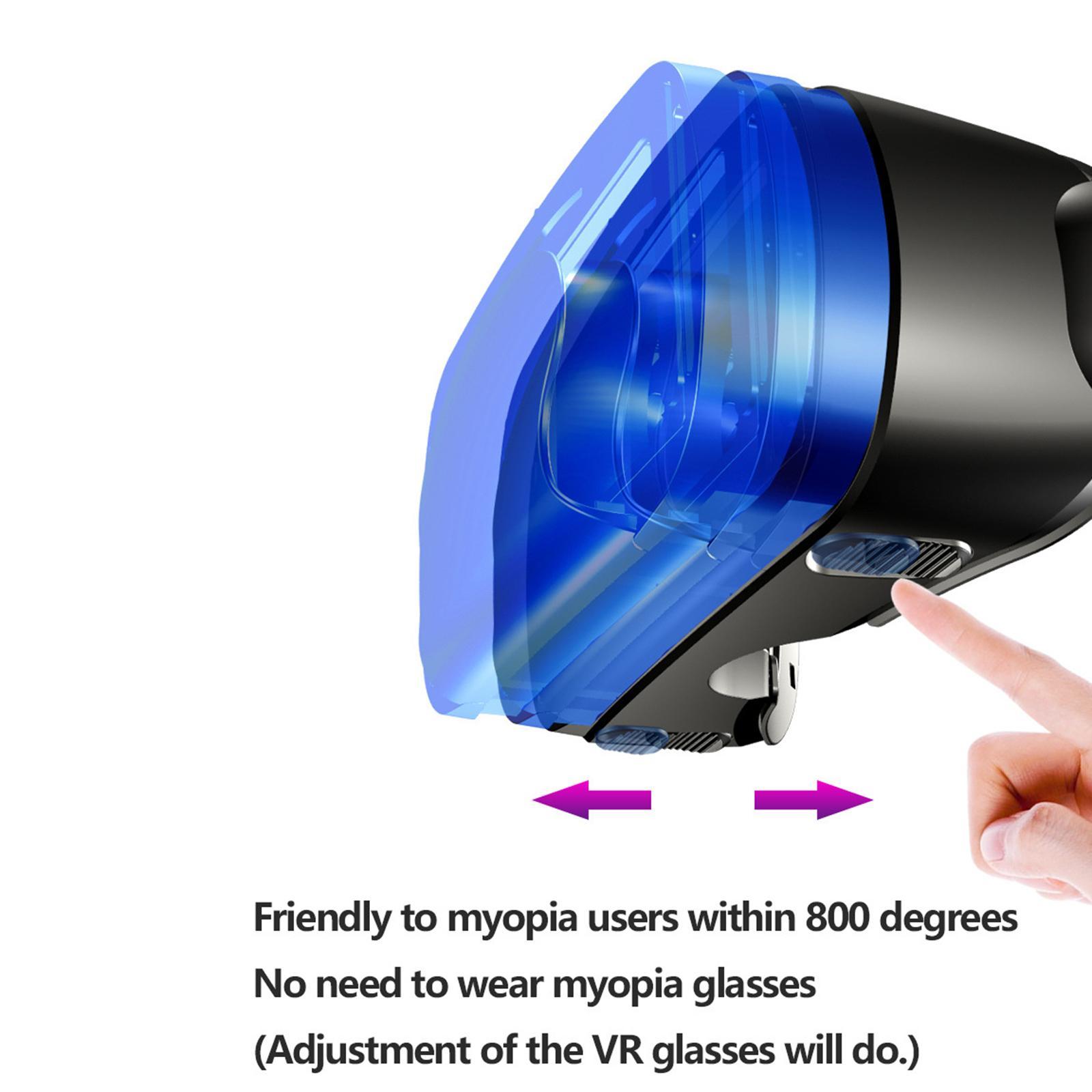 3D Glasses Adjustable Headset for 5-7" Phones