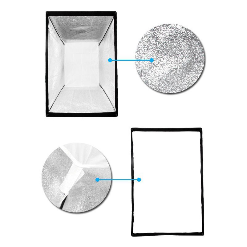 Bộ Softbox 2 Lớp Bowen Mount Godox (60 x 90 cm) - Hàng Nhập Khẩu