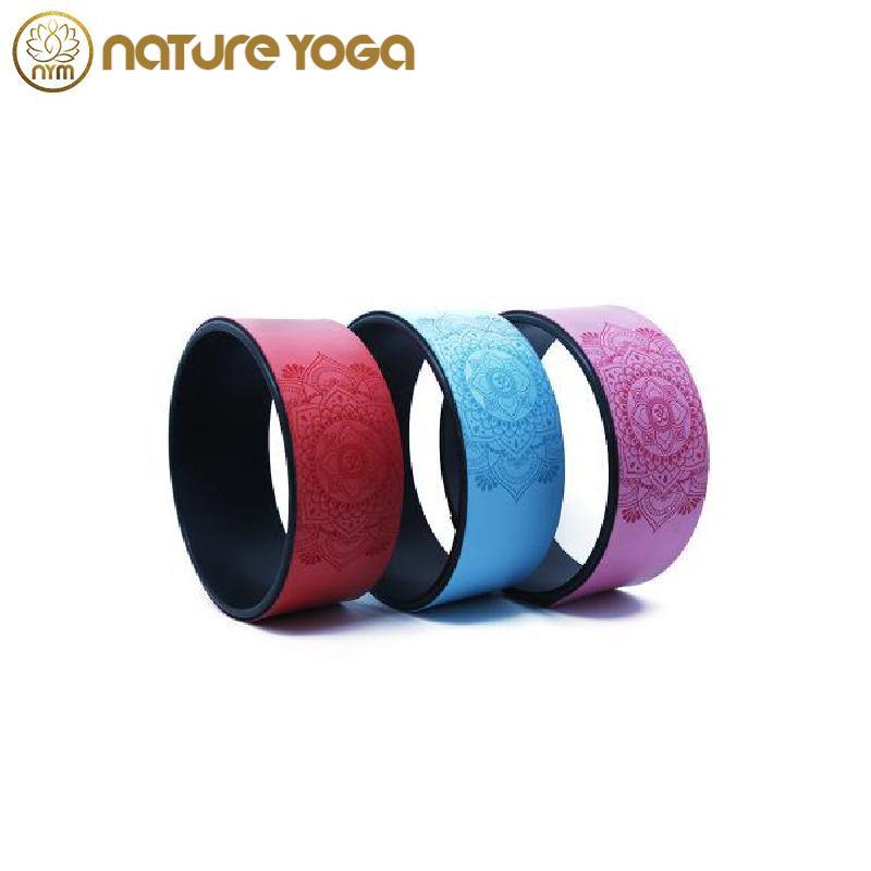 Vòng Hỗ Trợ Yoga Họa Tiết Mandala đệm PU Bản Rộng 13Cm