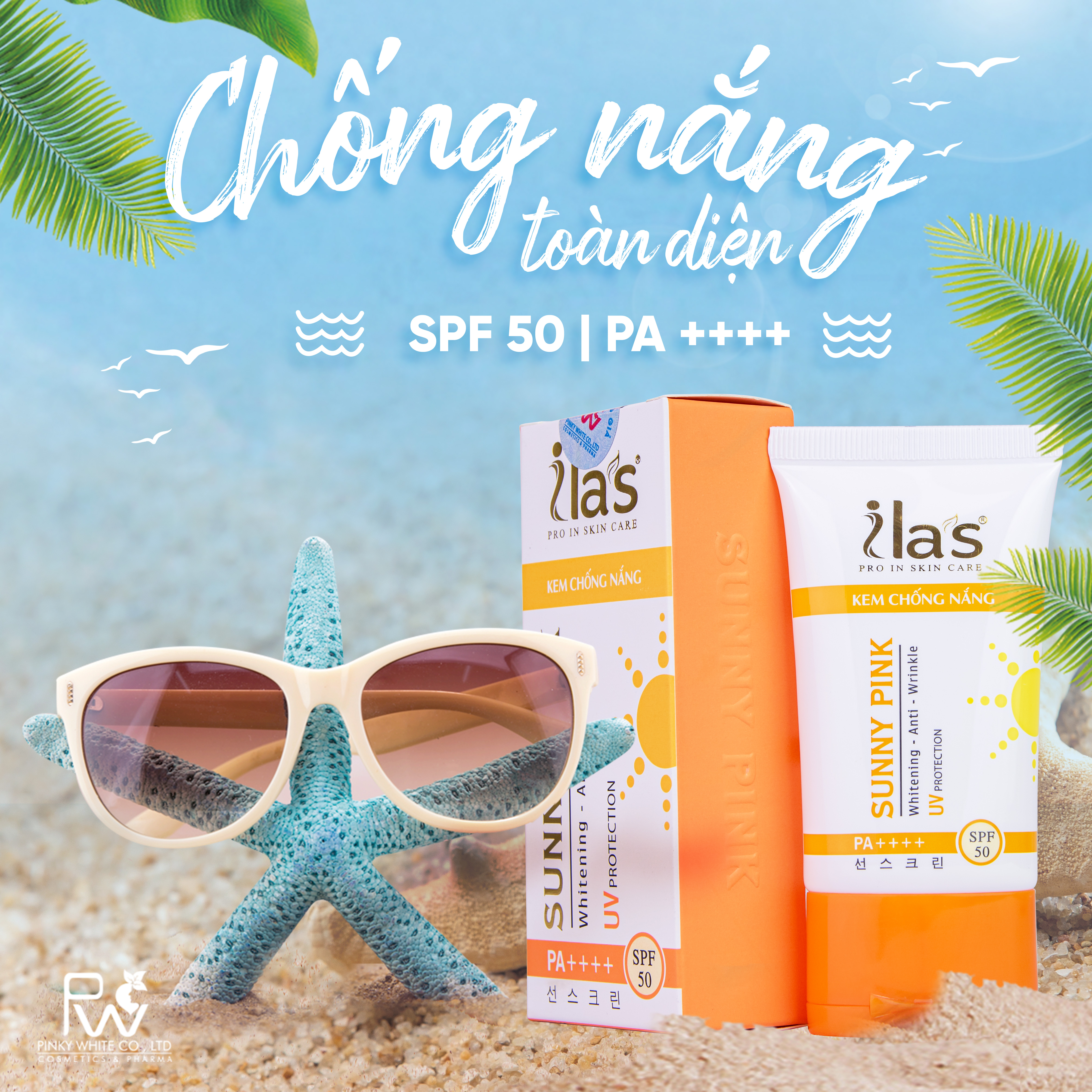 KEM CHỐNG NẮNG - SUNNY PINK ILA'S - UV PROTECTION