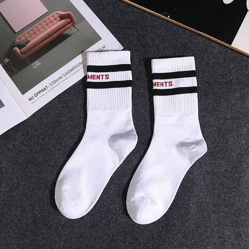 Vớ Cao Sọc Vete Tất cổ cao Nam nữ Unisex Cotton Cao cấp Vớ cao cổ Nam nữ Unisex Vớ Ulzzang