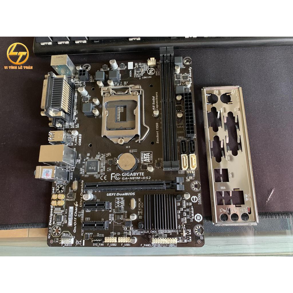 Mainboard GIGABYTE H81-DS2 Ver 3.0 Socket 1150 - Hàng máy lạnh đẹp keng- Hàng Chính Hãng