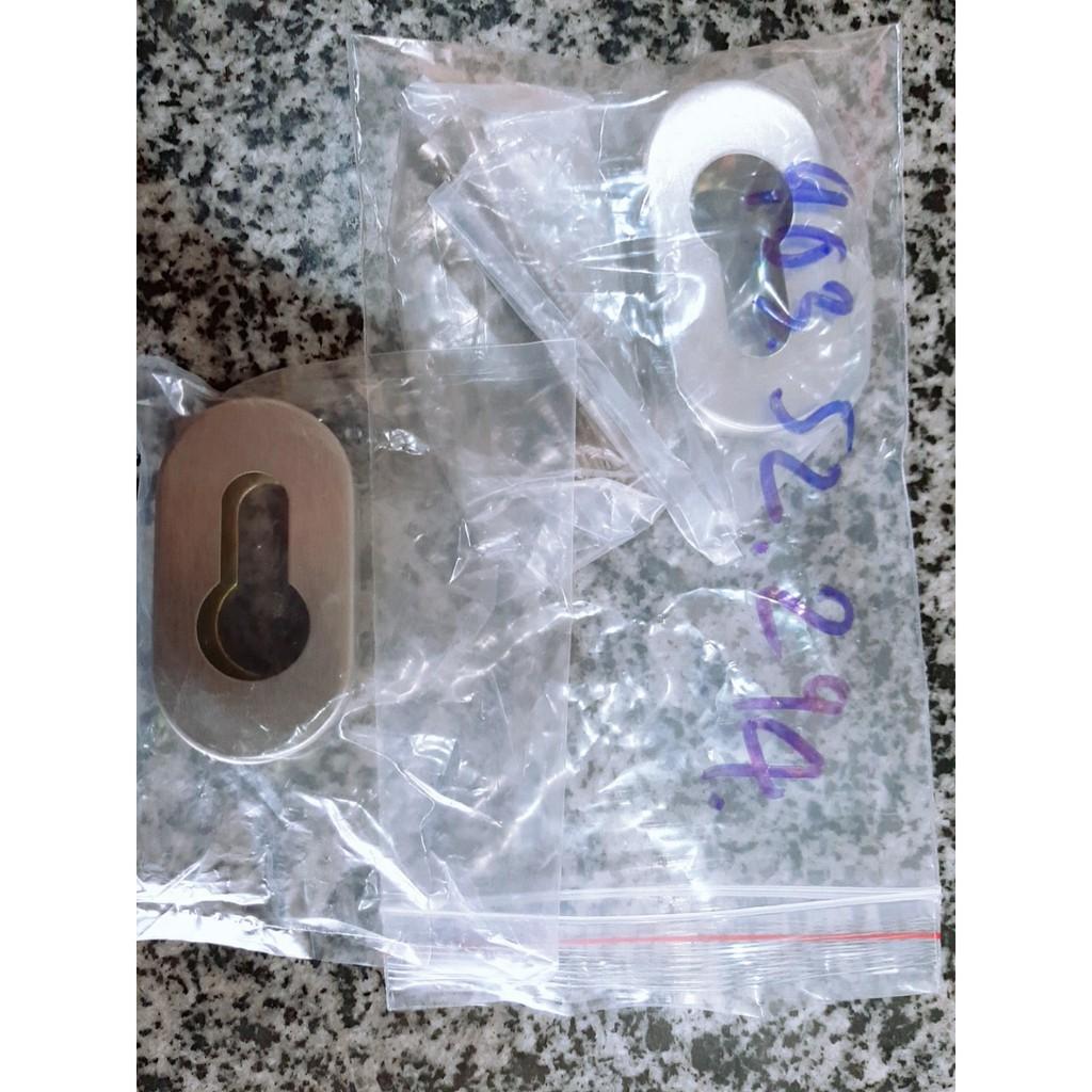 Nắp che ruột khóa oval=KL, inox mờ Hafele 902.52.294