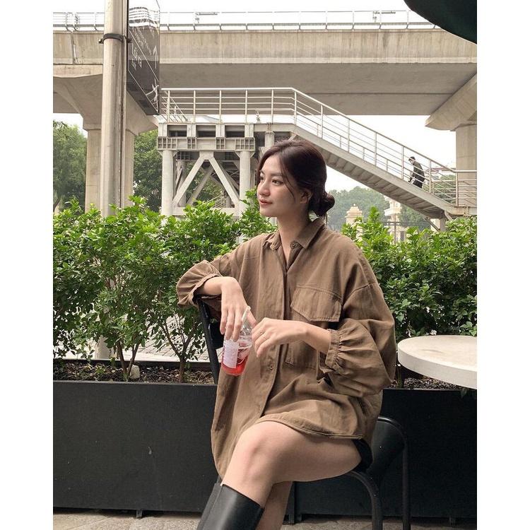 Áo Somi Nữ Ulzzang Đuôi Tôm Tay Bo Dài Tay