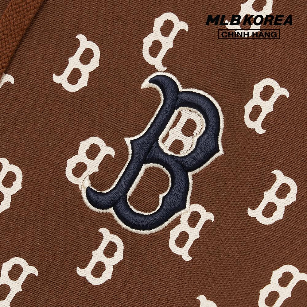 MLB - Áo hoodie tay dài phối mũ Classic Monogram Overall Pattern Overfit 3AHDM0224