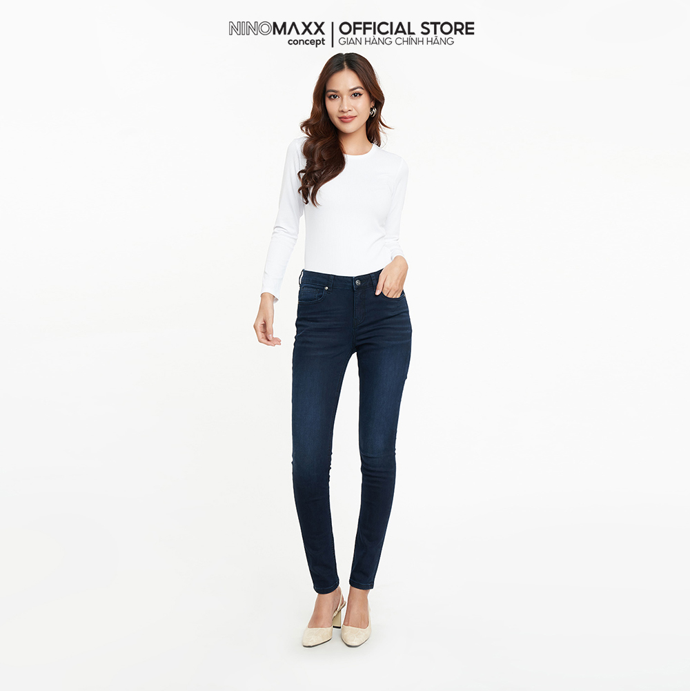 N&amp;M Quần jean Basic Nữ dài cotton 2203049