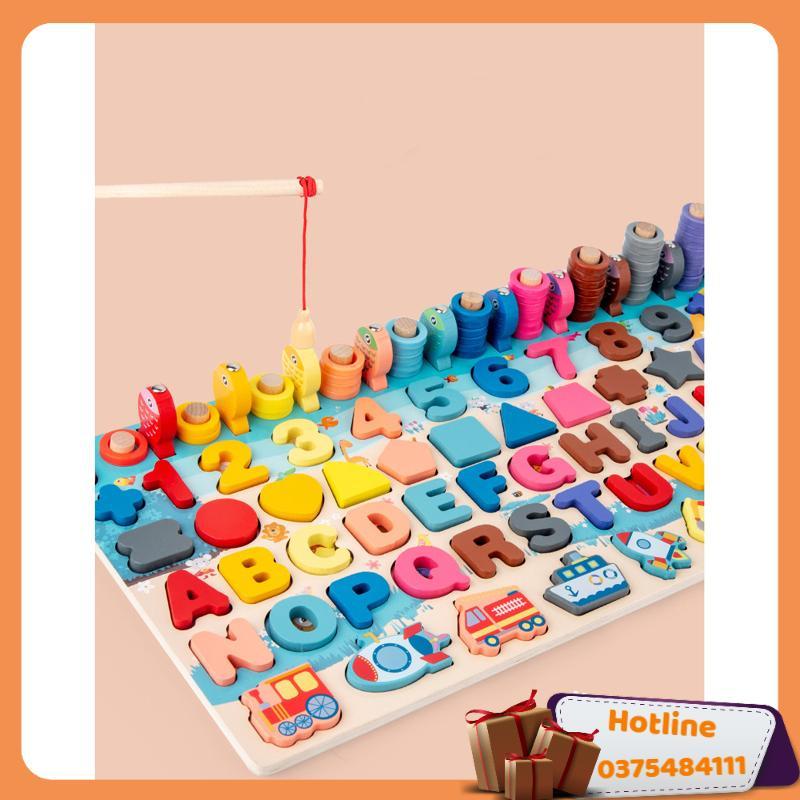 Đồ Chơi Câu Cá Kết Hợp 7 Trong 1 Số Và Chữ Cái Phát Triển Tư Duy Cho Bé Từ 3 Tuổi - Hàng Loại 1