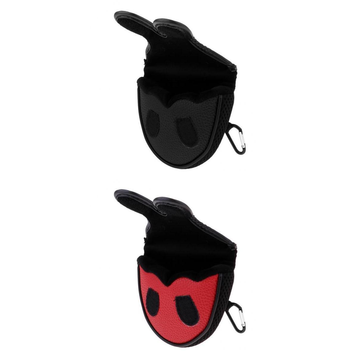 2x Durable PU Golf Mallet Head Cover Putter Shaft Protector Guard Sleeve
