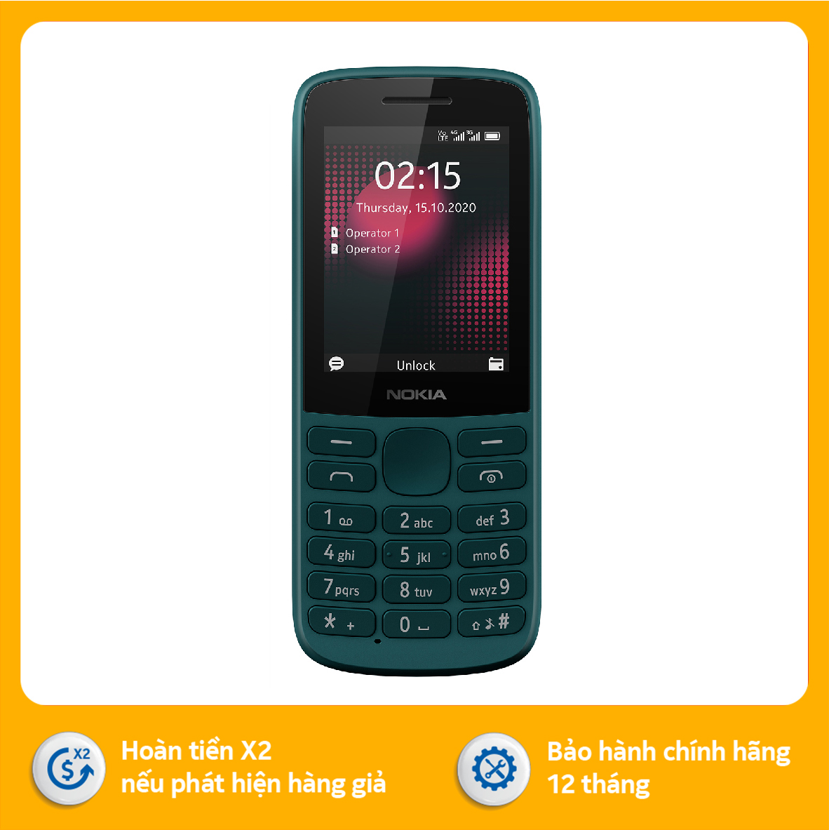 Điện thoại Nokia 215 4G - Hàng chính hãng