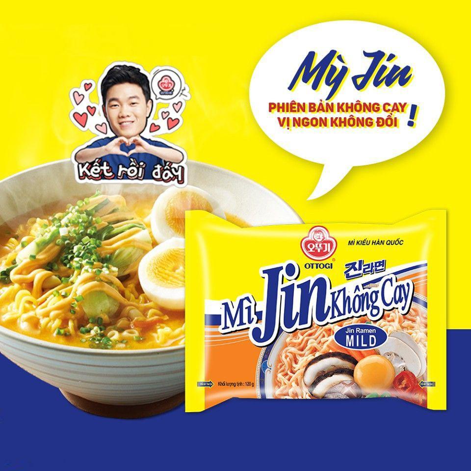 Combo 3 Tô Mì Jin không cay Ottogi 110g