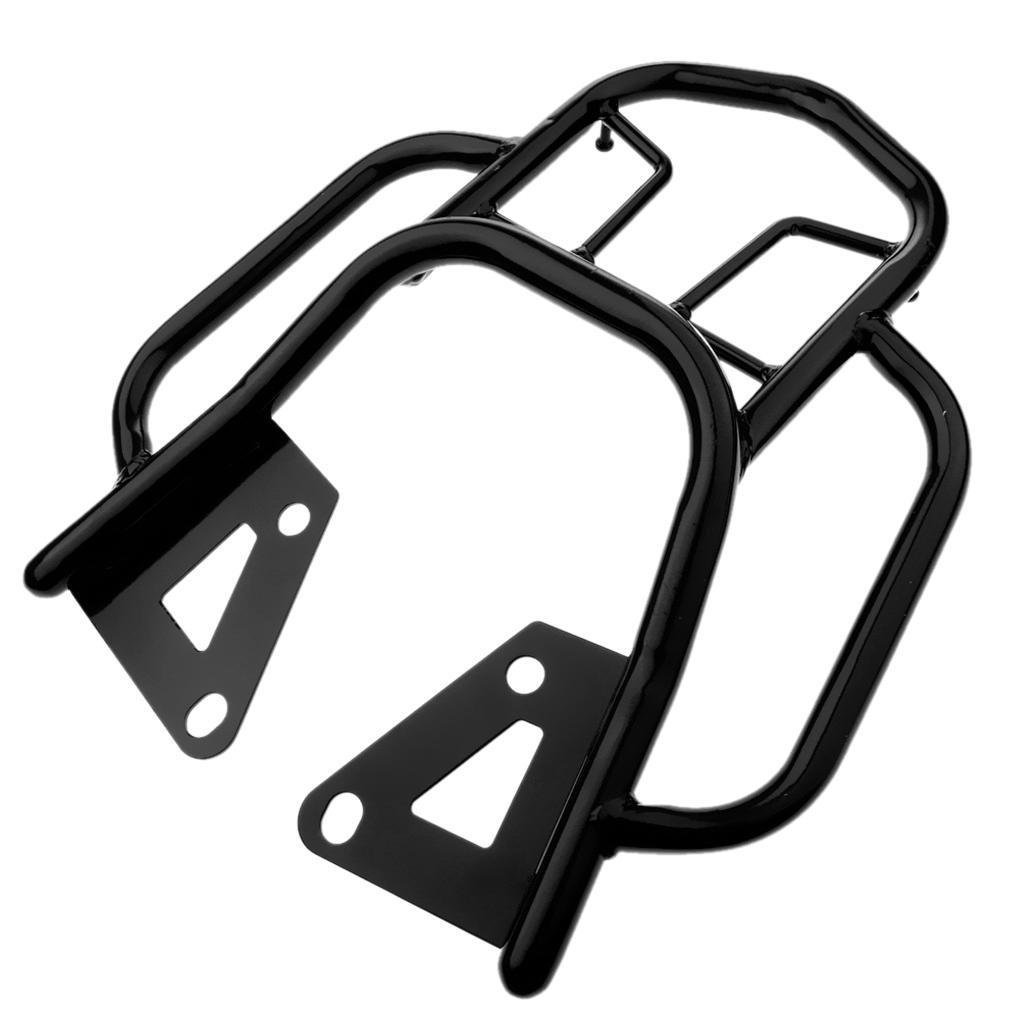 2pcs Motorcycle Bike Bags Rear Luggage Rack for for Grom MSX125 Black