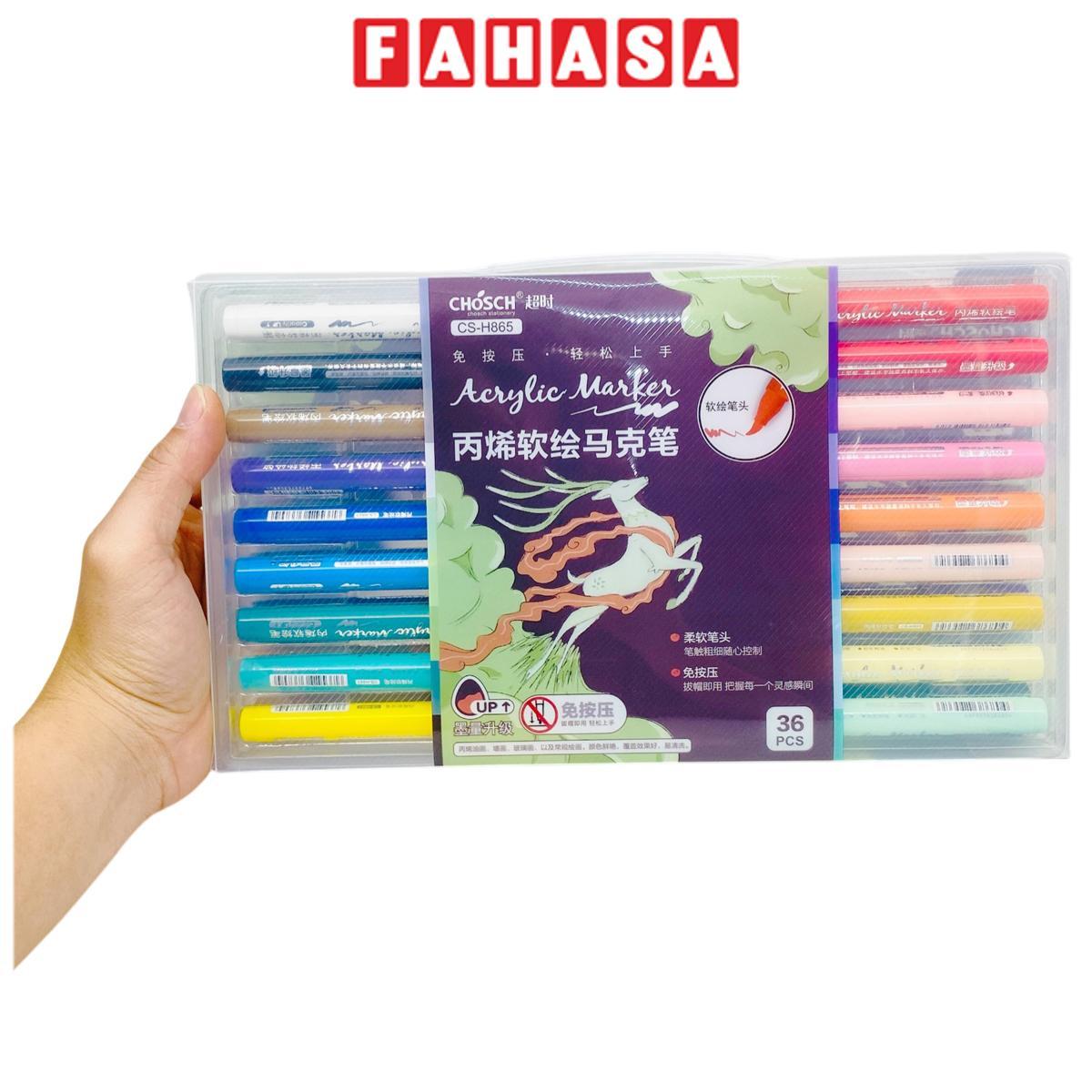 Hộp 36 Bút Lông Màu Acrylic - Chosch H865