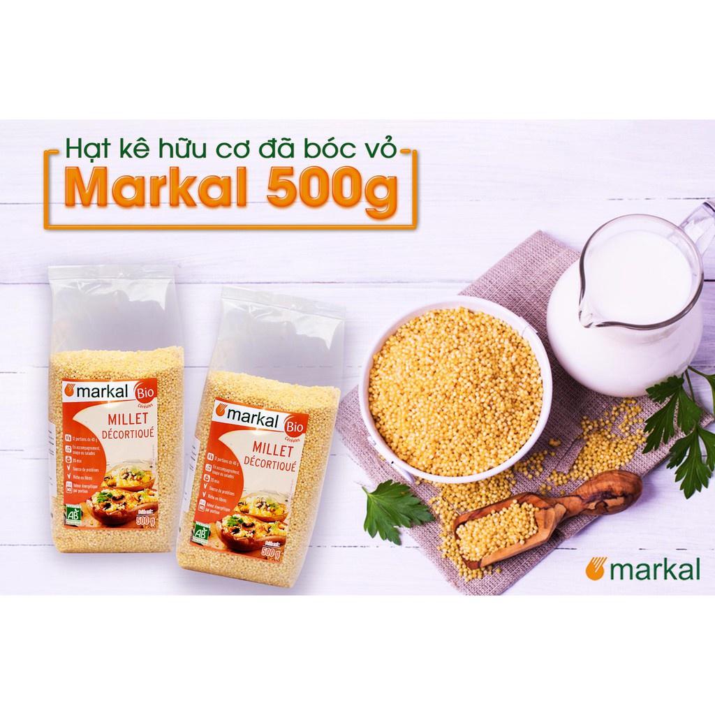 Đồ ăn dặm hạt kê hữu cơ cho bé chính hãng bổ dưỡng Markal 500gr 11201