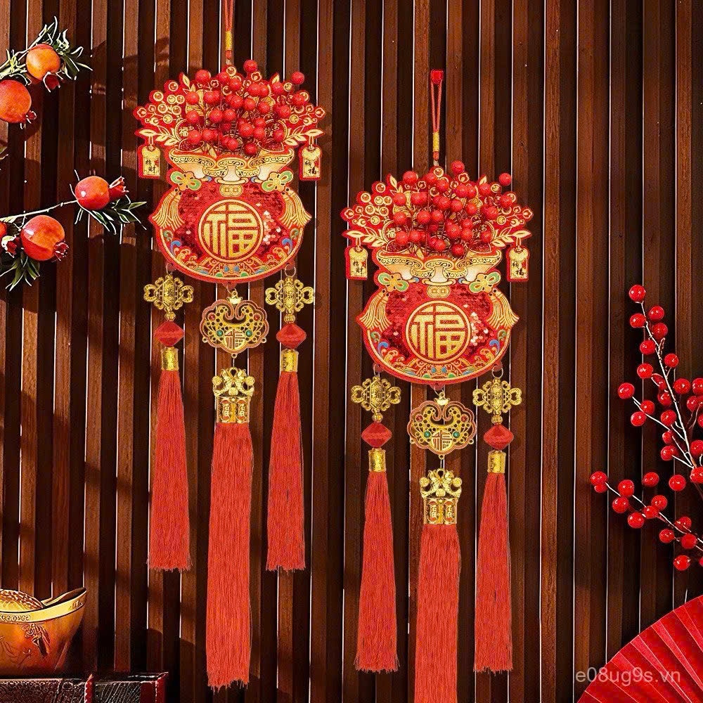 (Tặng Móc Treo) Túi Tài Lộc May Mắn 2026, Túi Tài Lộc Treo Trang Trí Cửa, Phòng Khách Cỡ Lớn Cho Tết Nguyên Đán