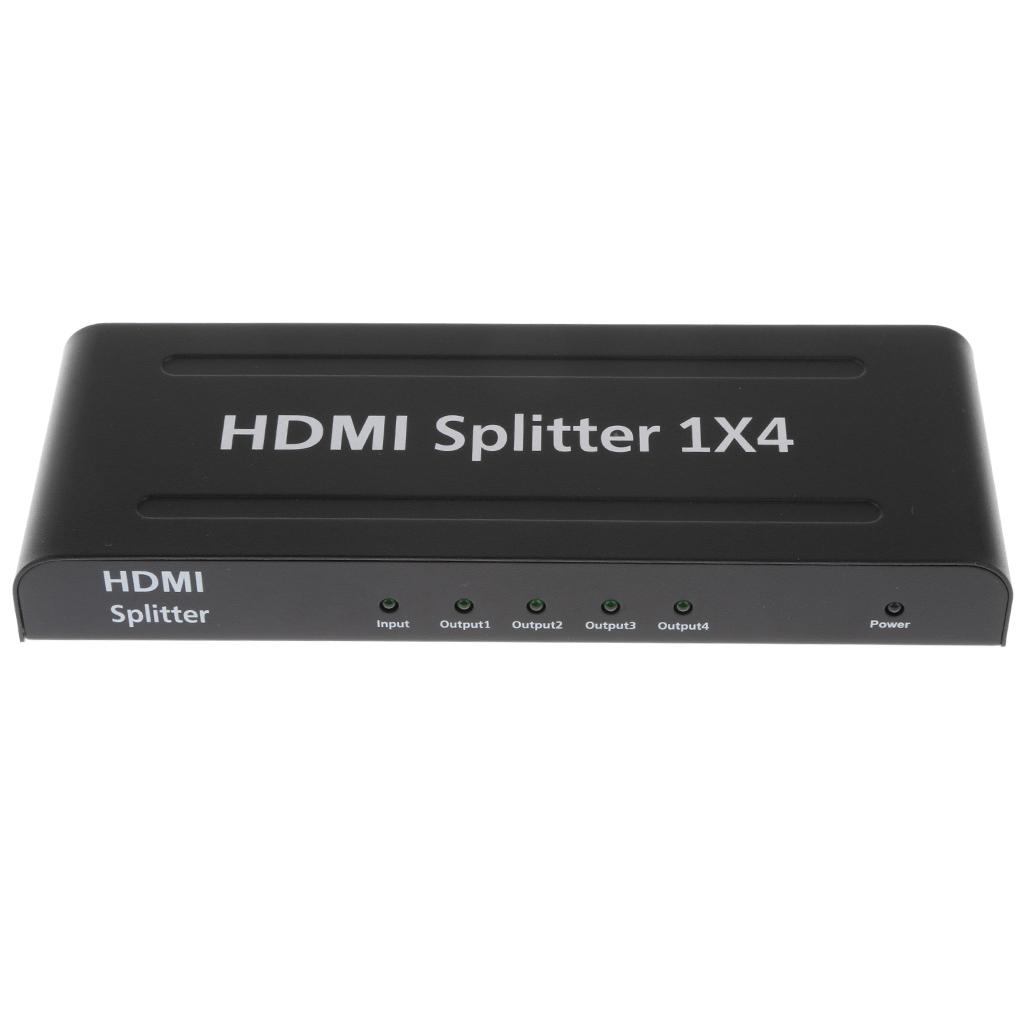 1x4 HDMI Divider Full HD 4Kx2K and 3D Resolution Fits UK power