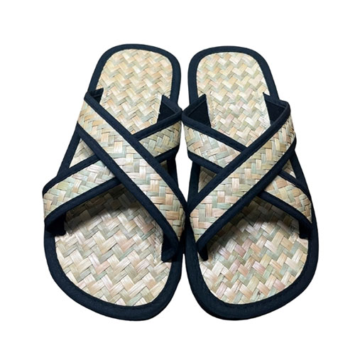 Dép cỏ bàng viền đen Hương Quế – DCQ-100