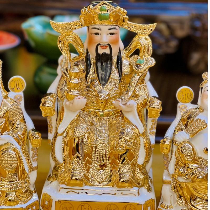 [HÀNG CAO CẤP] Tượng Thờ Thần Tài Thổ Địa RỒNG VIỆT, Ông Thần phát dát vàng kim cao cấp