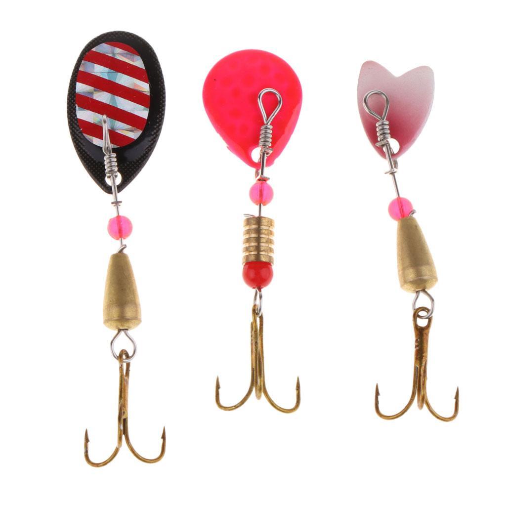 30pcs Colorful Metal Spinners Baits Bass Crankbaits Spoon Fishing Lures