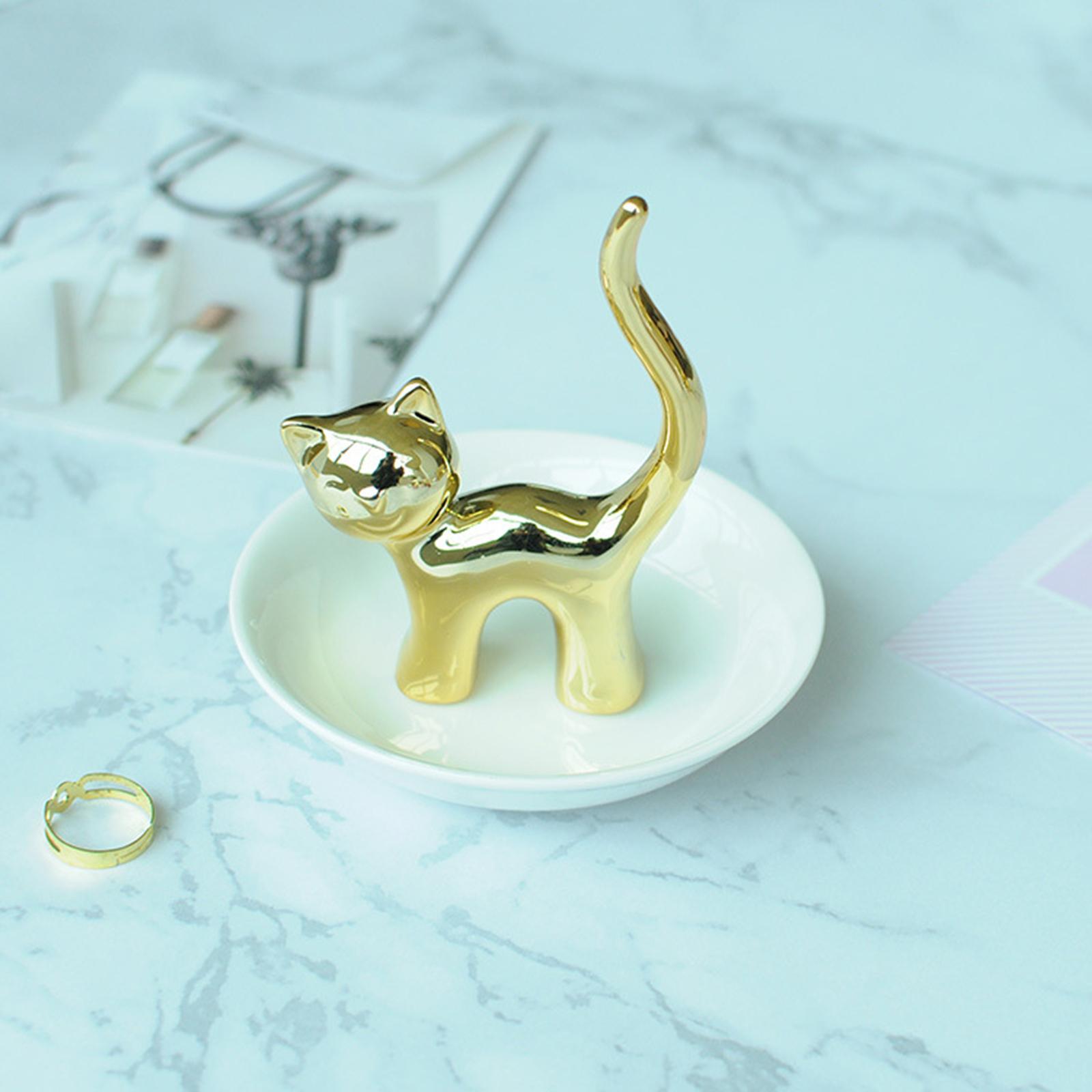 Cat Holder Sculpture Organizer Collectible for Office Home Ornament