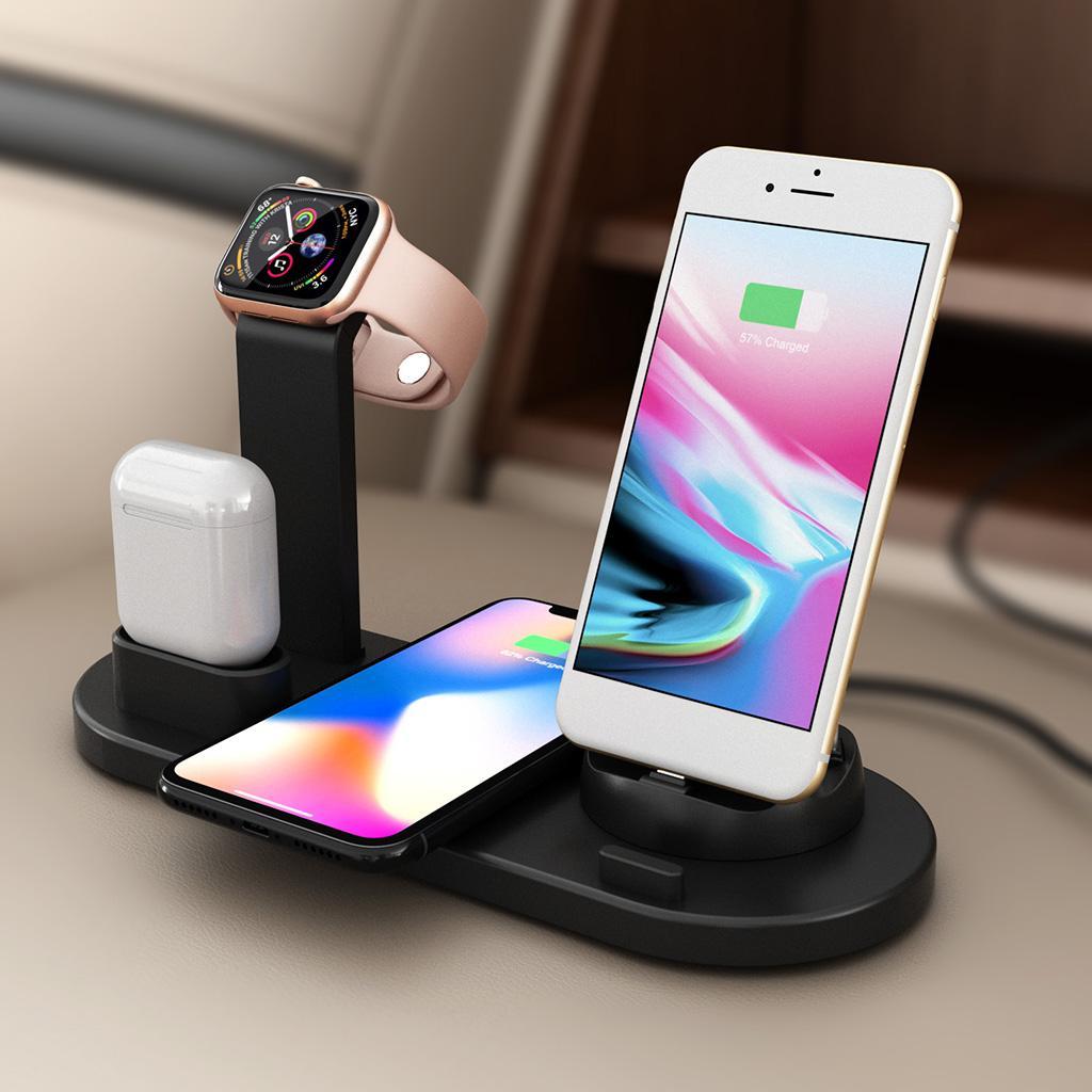 3 in1 Wireless Charger Dock Stand Fast Charging For