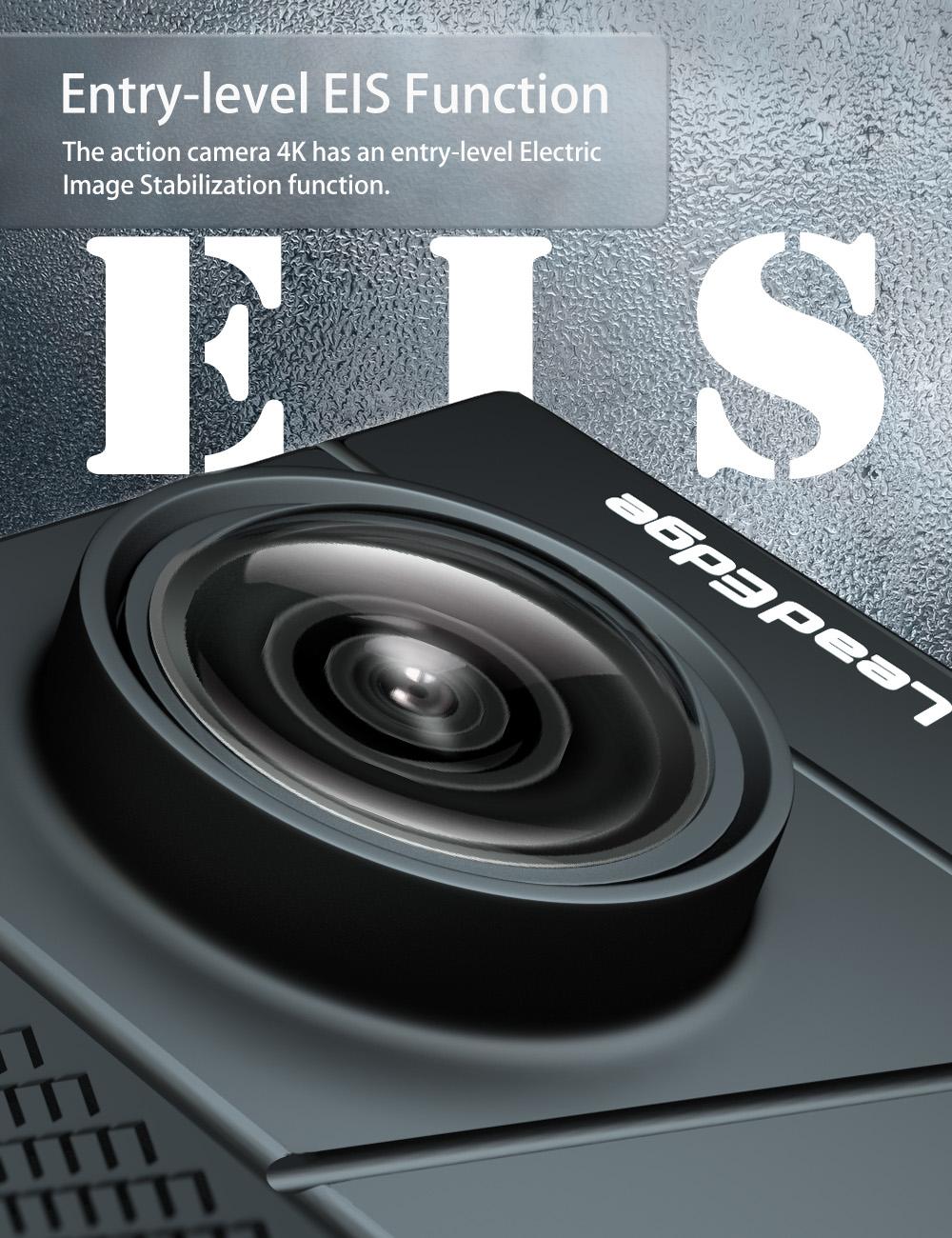 Camera hành động LeadEdge 4K/30FPS 1080P/60FPS 20MP EIS Chống rung MIC ngoài WiFi Điều khiển từ xa Lặn Cam dưới nước chống nước 40M