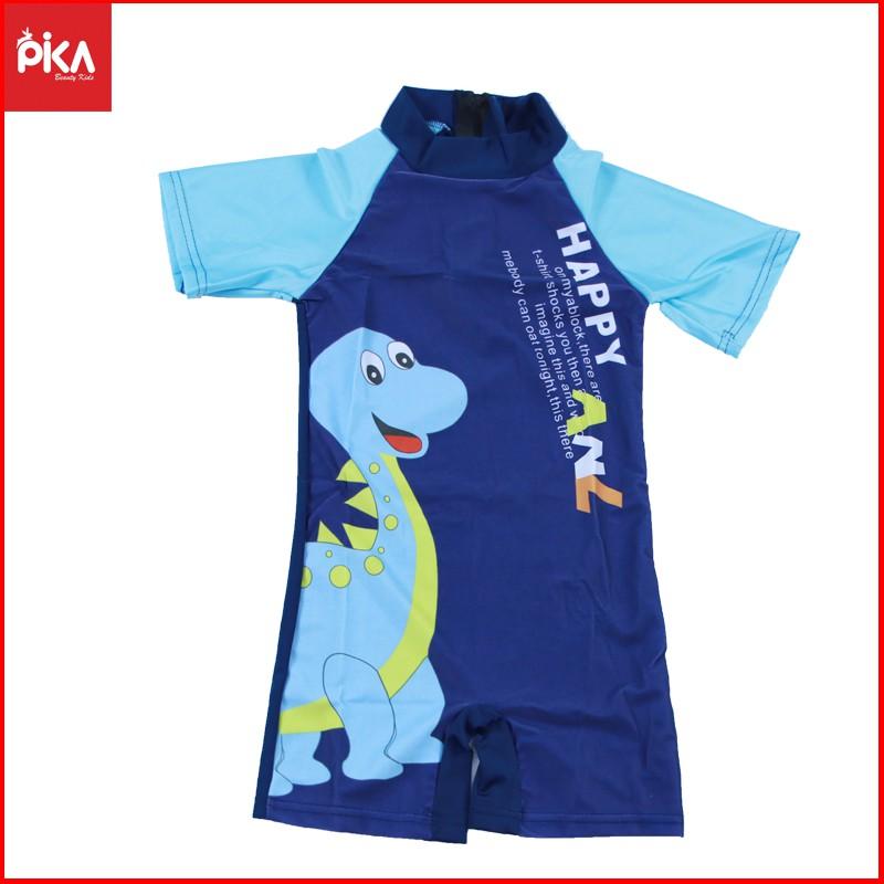 Bộ bơi bikini liền thân - Pika kids - từ 3-8 tuổi -cho bé trai bé gái hoạt hình cộc tay ngộ nghĩnh đáng yêu