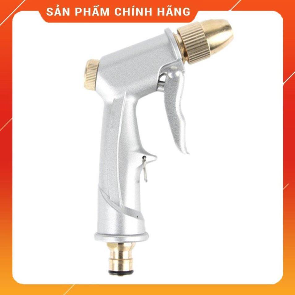 Vòi Xịt️️ Bộ dây vòi xịt nước rửa xe, tưới cây , tăng áp 3 lần, loại 15m 206701 đầu đồng,cút đồng