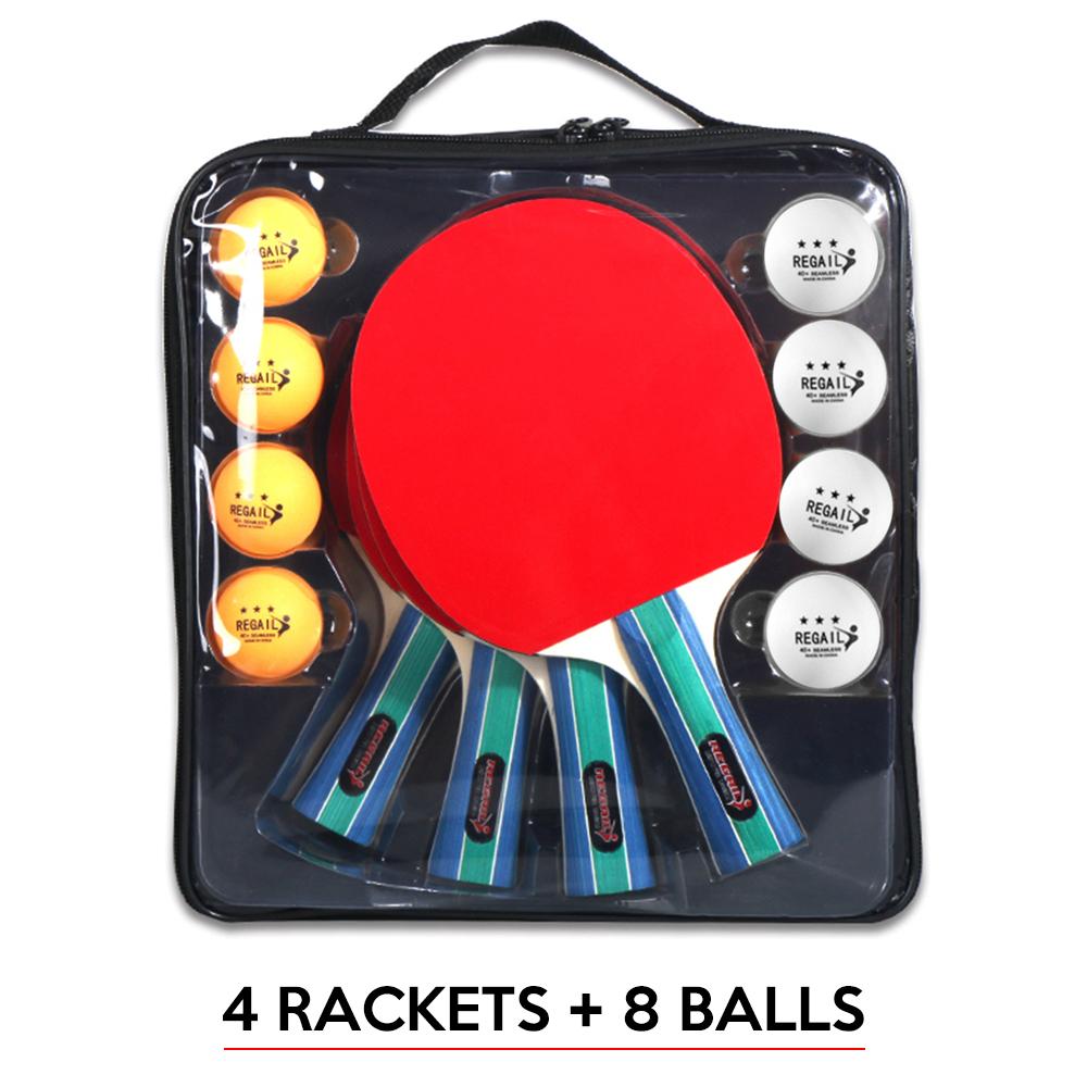 2 cặp vợt và 8 quả bóng bàn đánh bóng bàn Paddles chất lương cao
