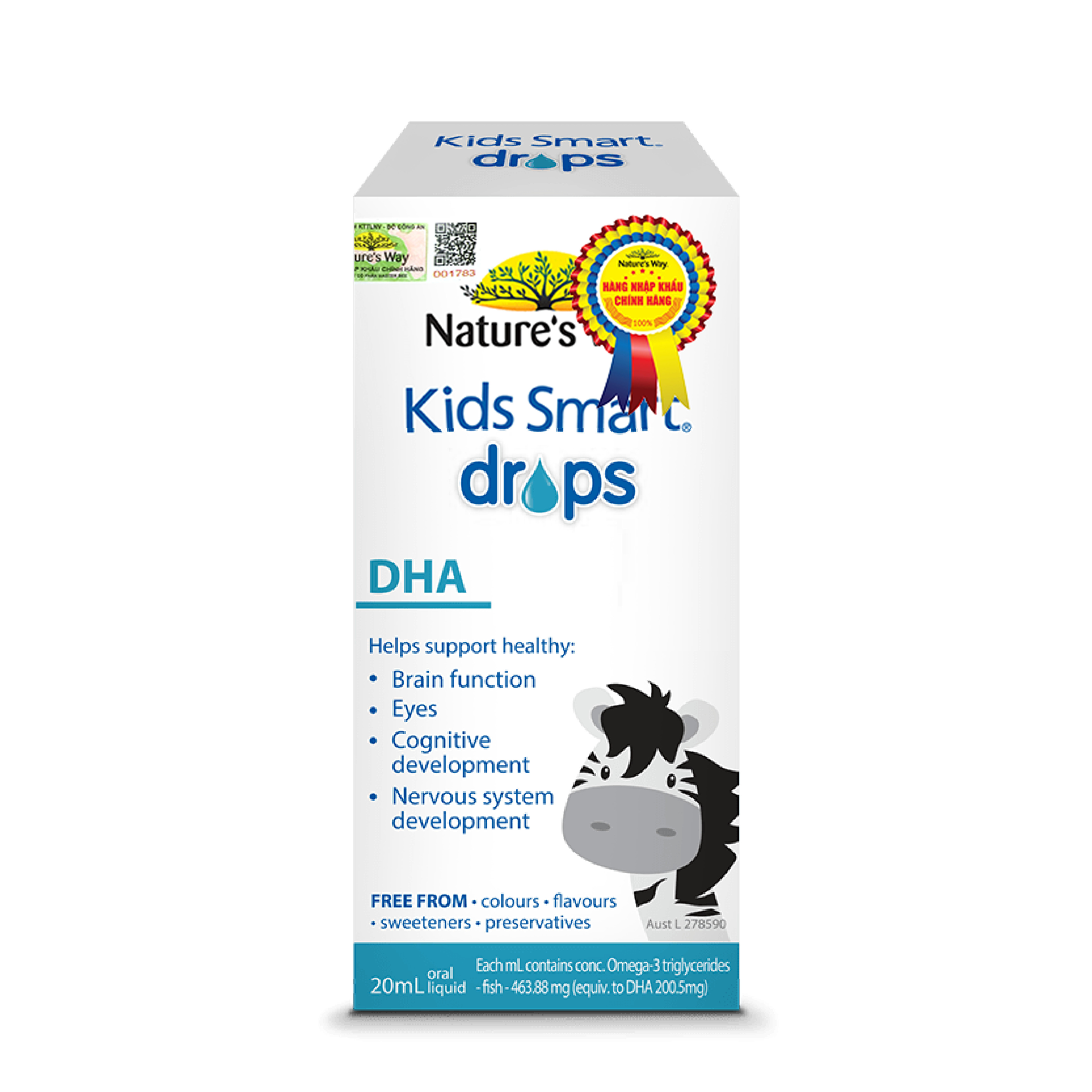 Kids smart drops dha - siro bổ sung dha dạng nước