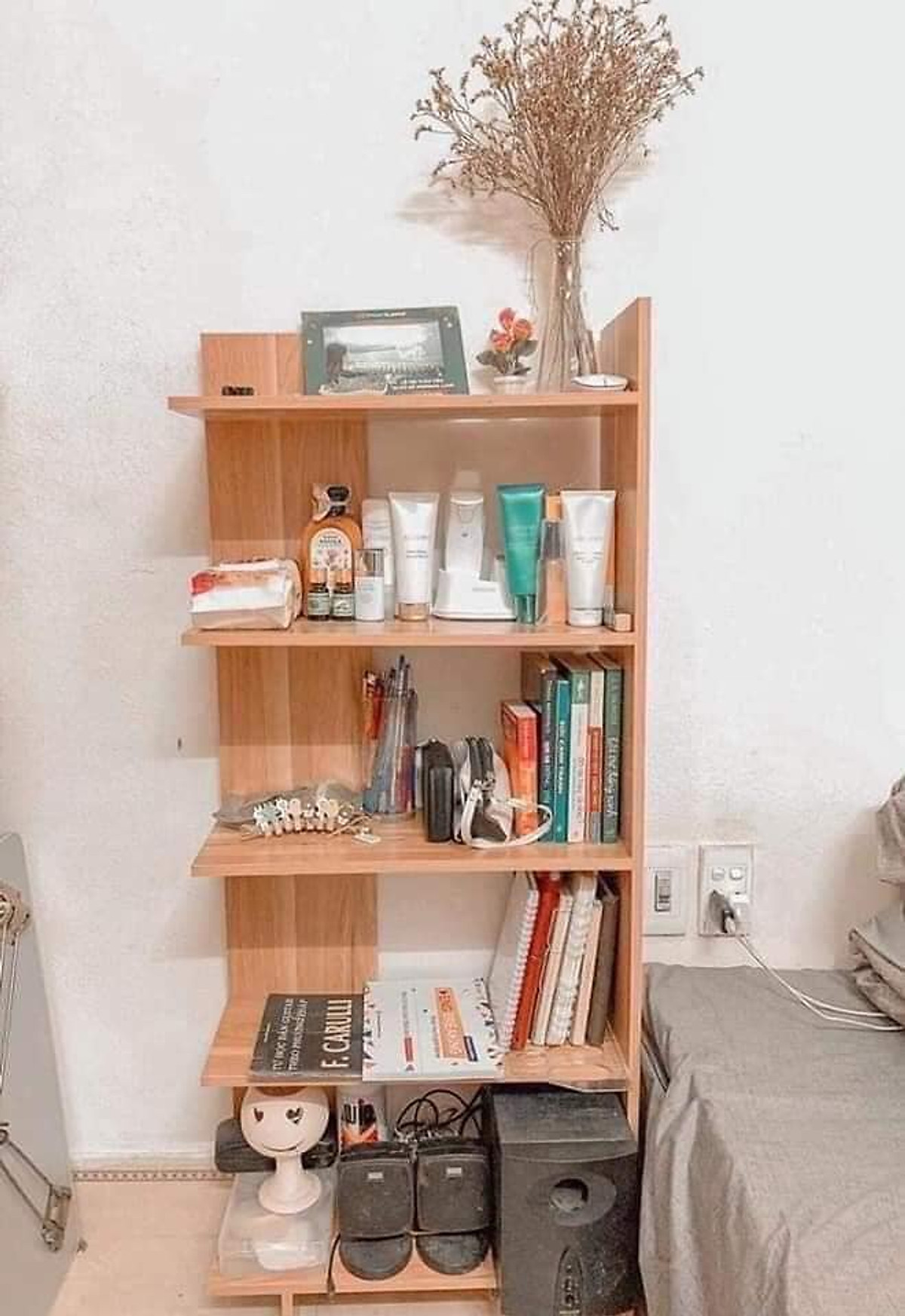 Kệ để góc tường 5 tầng đa năng tiện ích làm kệ sách, kệ để đồ trang trí, kệ để chậu cây