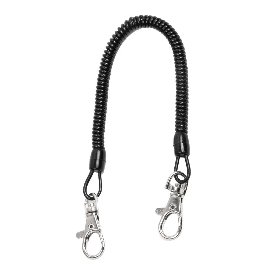Elastic Fishing Lanyard Quick Release Holder And Mini Pin-on Retractor
