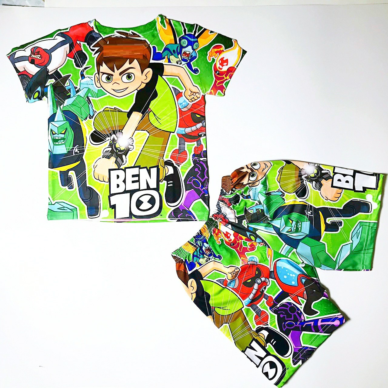 Đồ bộ 3D cho bé trai hình Ben 10 
